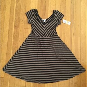 Bar III striped mini dress